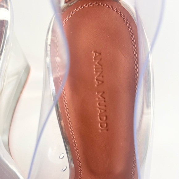 Amina Muaddi Transparent PVC heels - Picture 3 of 8